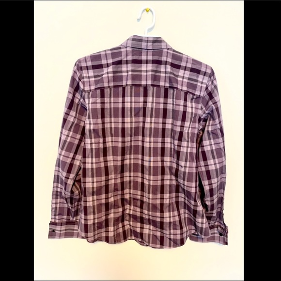 Denver Hayes fitted long sleeve shirt, size Large, colour Purple - Picture 2 of 7